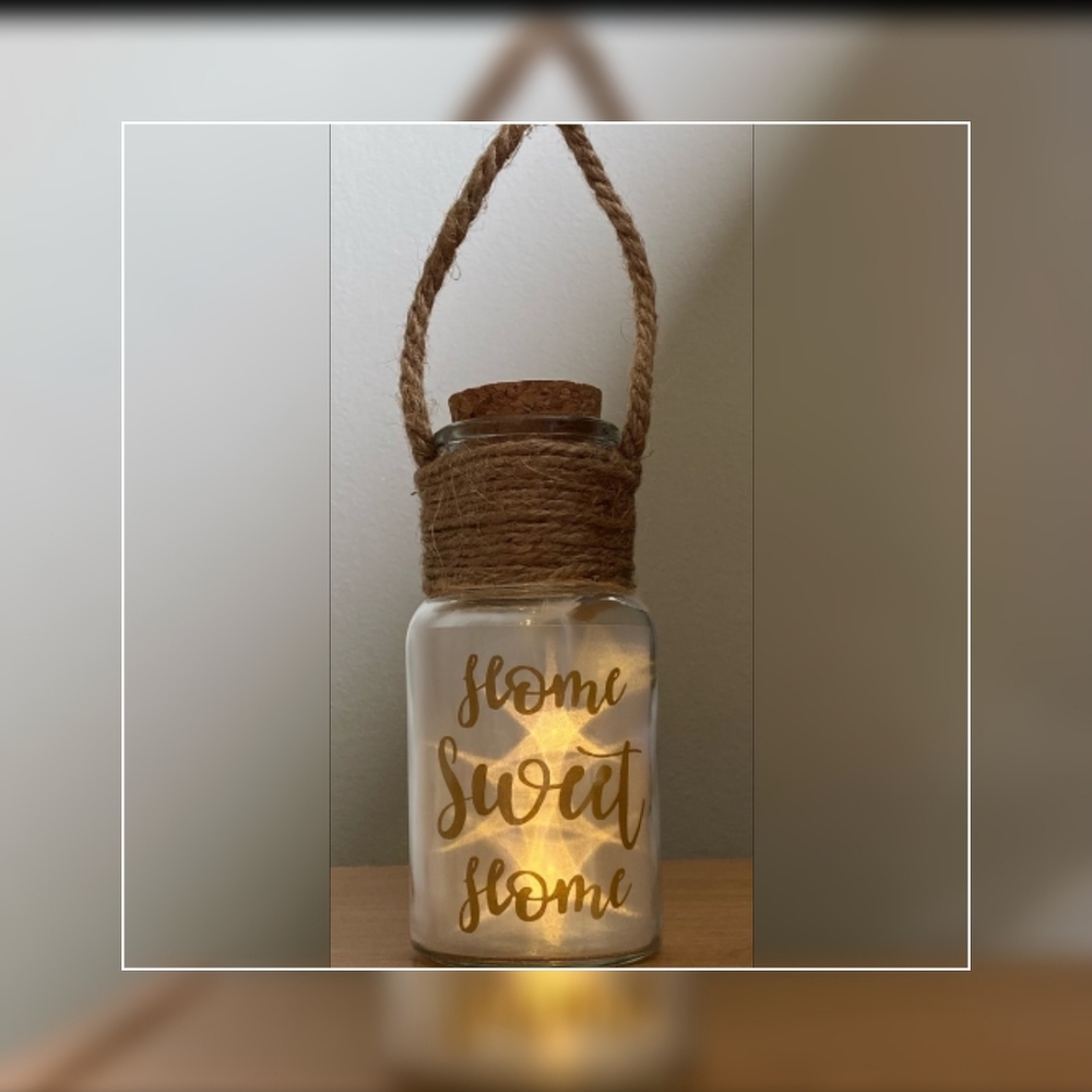 Homedeco, Wish Upon A Star, Light Up Jar LED Operated Light